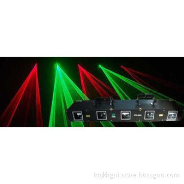 Four Heads Red Green Disco Laser Light DMX512 Laser Lightin